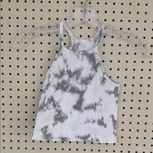 Aura Monochrome Tie-Dye Tank Top